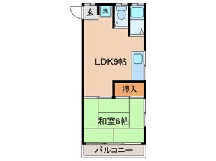 第一渡辺ハイツの物件間取画像